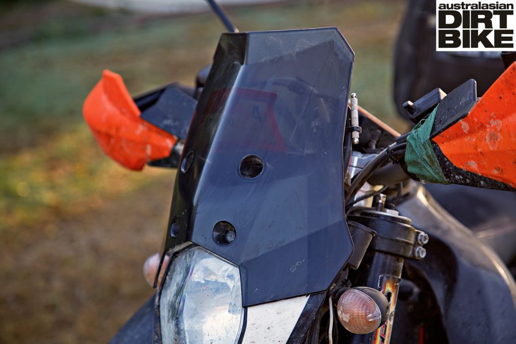 KTM 690 Enduro R wind shield