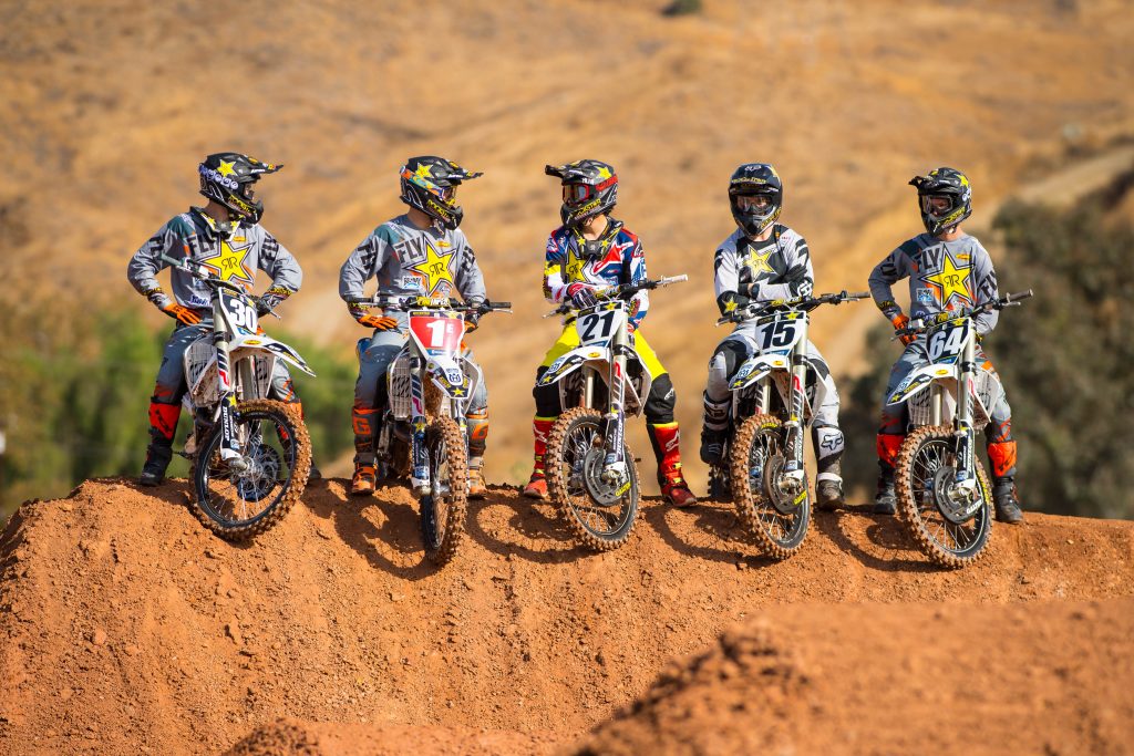 The Rockstar Energy Husqvarna Factory Racing 2018 AMA SuperCross Team