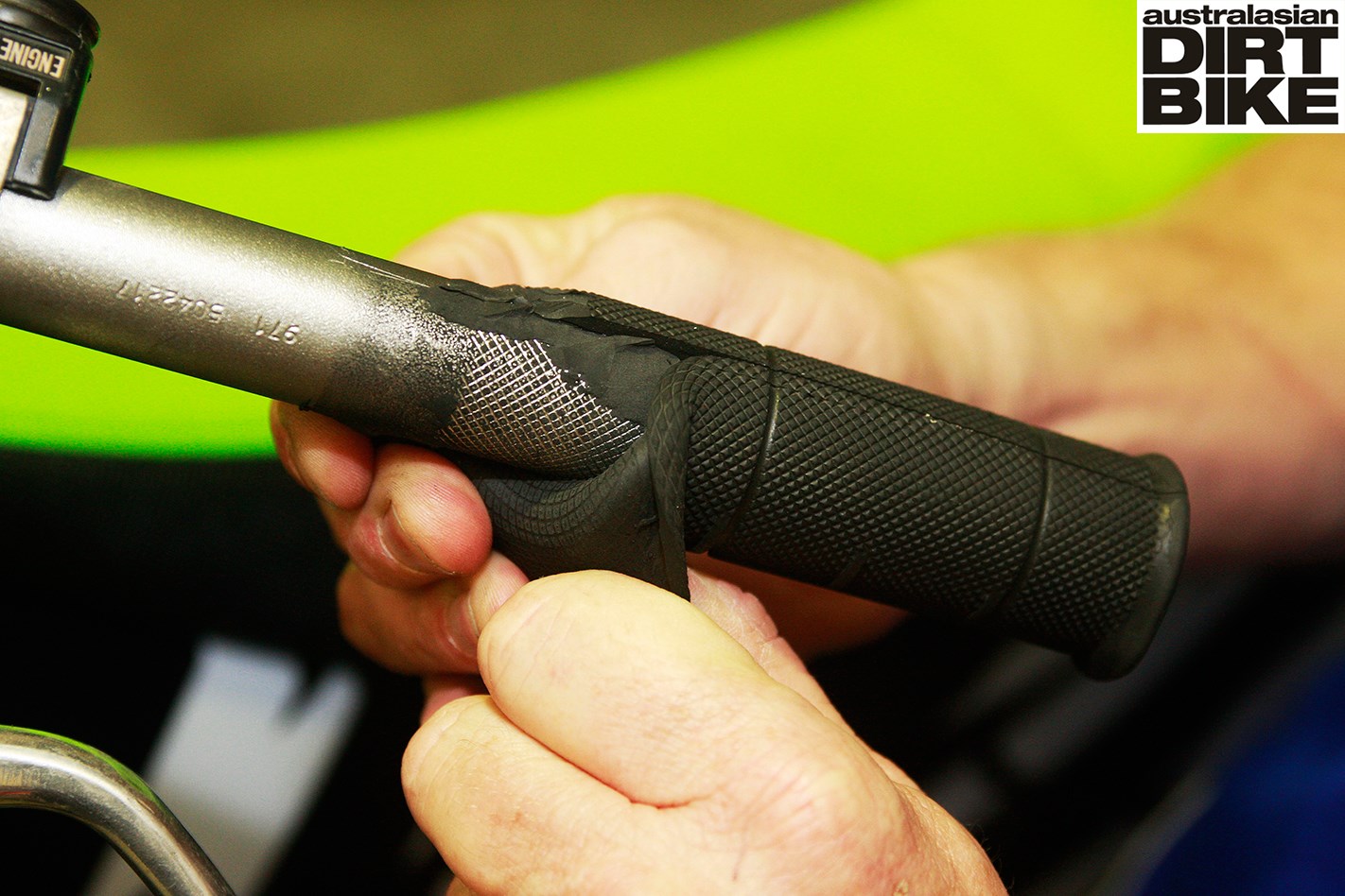 Fitting grips How to (basic) Australasian Dirt Bike Magazine