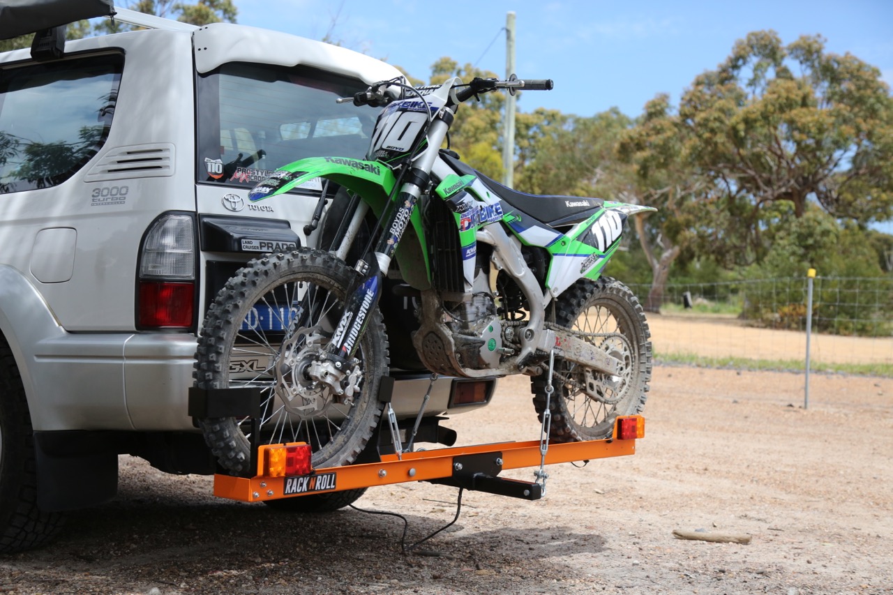 tow bar mounted motorbike carrier