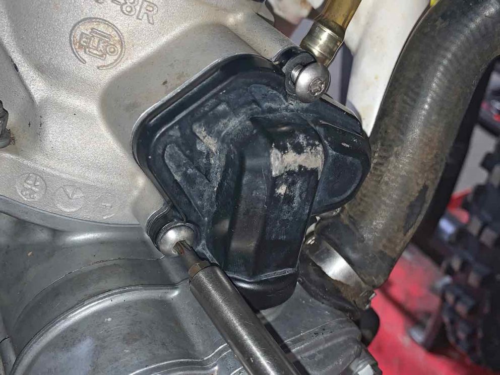 How To Seal a Leaky KTM Power Valve Cover ADB Magazine