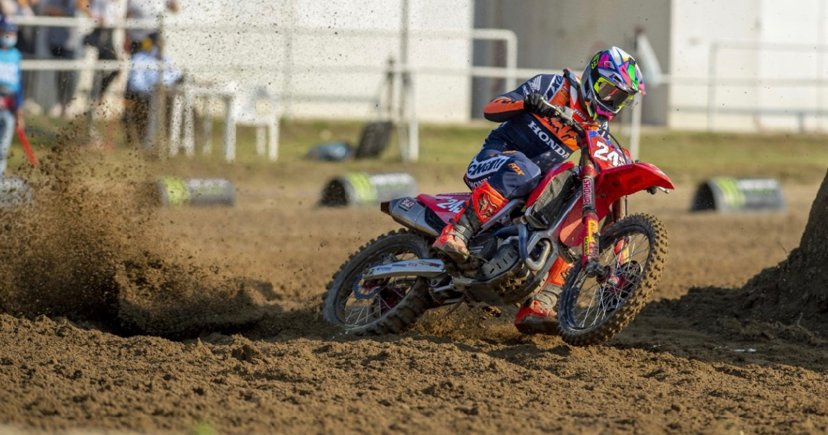 Team HRC’s Tim Gajser retains the MXGP Championship lead