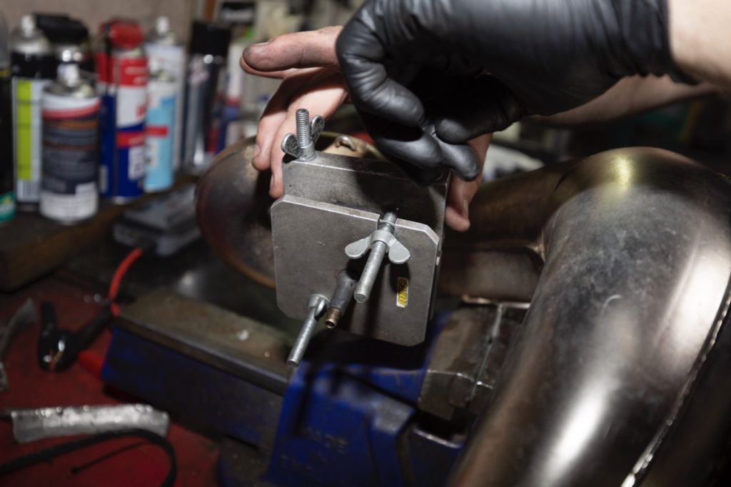 TECH HOW TO REMOVE EXHAUST DENTS Australasian Dirt Bike Magazine