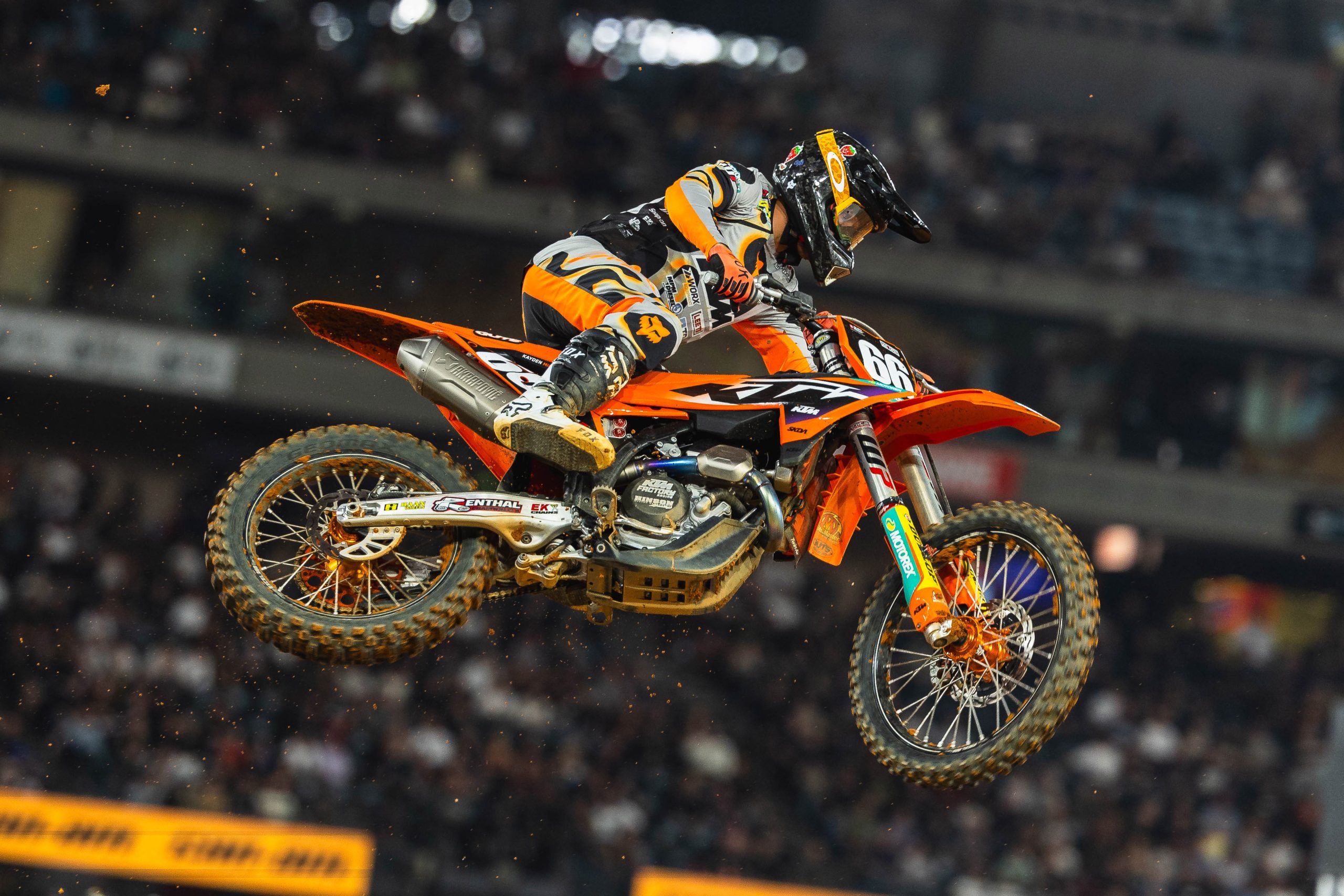 KAYDEN MINEAR ON AUSX OPEN SUPERCROSS SX2 PODIUM Australasian Dirt